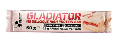 Протеїновий батончик Olimp Gladiator High Protein Bar 60 г Полуниця (5901330073434)