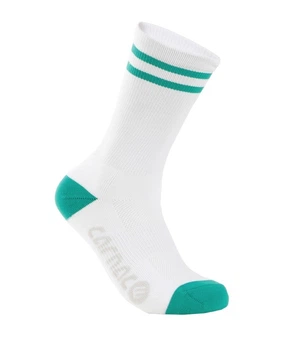 Велоноски унисекс Carnac Stripe Perform Cycling белые с зеленым S/M (EU 39-42)