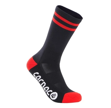 Велоноски унисекс Carnac Stripe Perform Cycling черно-красные L-XL (EU 43-46)