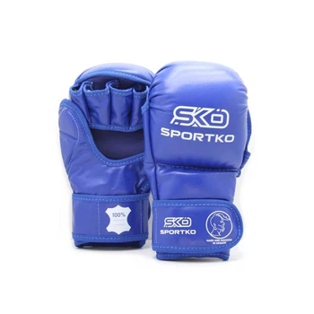 Перчатки для MMA с открытыми пальцами Sportko арт. ПД-7 синие L/XL