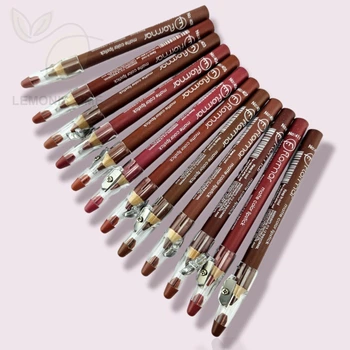 Набор матовых карандашей для губ Flormar Matte Color Lipstick с точилкой упаковка 12 шт