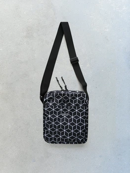 Сумка через плече GARD MESSENGER MINI-4 geometrik print 3/22 чорний 5283