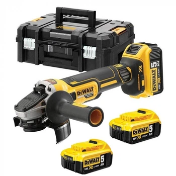 Аккумуляторная угловая шлифмашина DeWALT DCG405P3 3 акб 5 Ah, з/у, кейс (DCG405P3)
