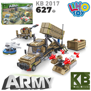 Детский конструктор KB 2017 Военная техника Ракетница KidsBriks 627 деталей
