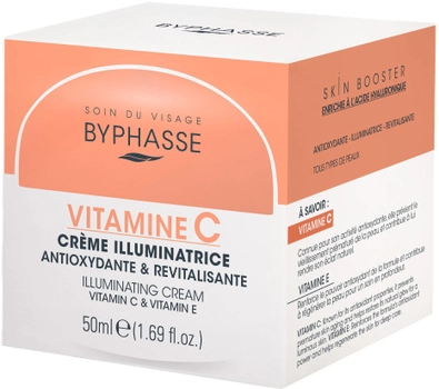 Освітлювальний крем для обличчя Byphasse з вітамінами С і Е 50 мл (8436097095360)