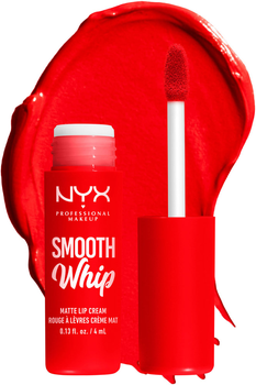 Рідка матова помада-крем для губ NYX Professional Makeup Smooth WHip 12 Incing On Top 4 мл (800897131289)