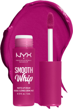 Рідка матова помада-крем для губ NYX Professional Makeup Smooth WHip 09 Baby Frosting 4 мл (800897131197)