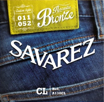 Струны для акустической гитары Savarez Acoustic A130CL Bronze .011/.052 (124512)