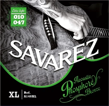 Струны для акустической гитары Savarez Acoustic A140XL Phosphor Bronze .010/.047 (126216)