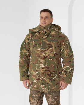Бушлат зимний Кордон-6 мультикам на синтепоне, мужская зимняя камуфляжная куртка 48
