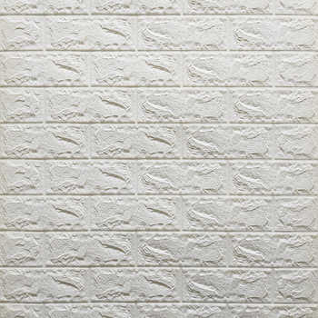 Декоративная 3D панель самоклейка 77х70х0,3 см Sticker Wall Белый (2000002721185)