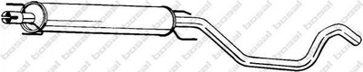 Глушитель средний BOSAL 285-423 Opel Zafira 5852232, 5852294, 13141029