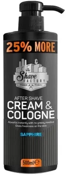 Крем - одеколон The Shaving Factory Cream & Cologne 2in1 500мл Sapphire (8682035084006)