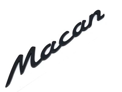 Напис Macan Чорний глянець на кришку багажника Porsche 95855967700