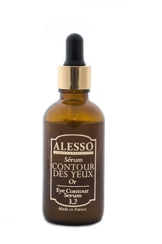 Сыворотка для контура глаз ALESSO Gold Eyes Contour Serum 3.2 лифтинговая для всех типов кожи 50 мл