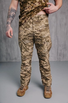 Мужские брюки крепкие пиксель «Kayman» с усиленными зонами и накладными карманами 32-34