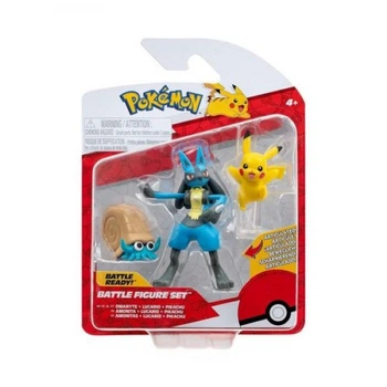Набор игровых фигурок Pokemon - Оманайт, Пикачу, Лукарио аниме