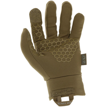 Перчатки тактические Mechanix ColdWork Base Layer Coyote, Койот, размер XL, сенсорные, теплые зимние перчатки