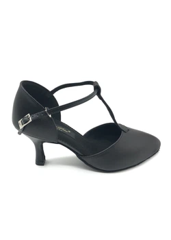 Туфлі для соціальних танців MILONGA шкіра, чорний, 2.5"fl, 40