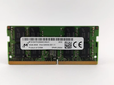 Оперативная память для ноутбука SODIMM Micron DDR4 16Gb PC4-3200AA (MTA16ATF2G64HZ-3G2J1) 13066 Б/У