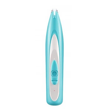 Электрическая машинка с подсветкой Lesko DT819 Blue для стрижки шерсти бритья лап кошек собак