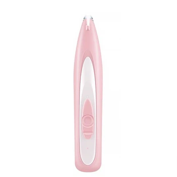 Электрическая машинка с подсветкой Lesko DT819 Pink для стрижки шерсти бритья лап кошек собак