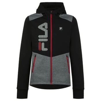 Куртка Softshell для фитнеса Fila 15-16 лет (170-176 см) черный с серым (105455-99-15-16)