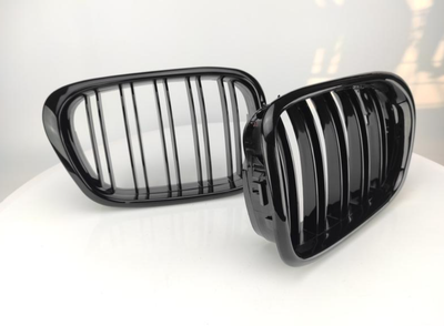 Решетка радиатора BMW 3-Series F30 2012-2019, M-Sport, левая+правая, черный глянец, 2 шт, AVTM, 181422993