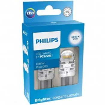 Автомобильные лампочки Philips Ultinon Pro6000 К LED P21/5W 12V (2 шт.)(11499CU60X2) пр-во PHILIPS