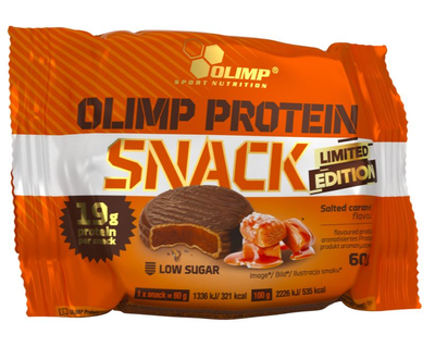 Протеїнове печиво Olimp Protein Snack 60 г Солона карамель (5901330082290)
