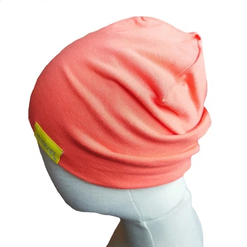 Демисезонная двухслойная шапка Hello Baby 50-54 см коралловый (Hello-Baby-7-2-6)