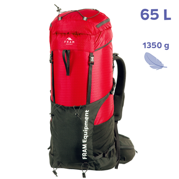 Ультралегкий каркасный рюкзак Fram-Equipment Tempo 65 л.