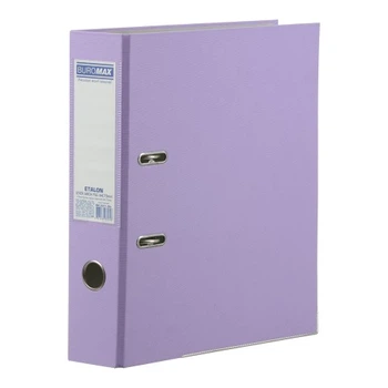 Папка-реєстратор Buromax ETALON А4. PASTEL. 70 мм PP Бузковий (BM.3017-26c)