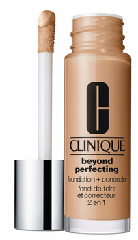 Тональна основа для обличчя Clinique Beyond Perfecting Foundation + Concealer щільне покриття + коректор в одному CN 02 Breeze 30 мл (20714801014)