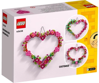 Zestaw klocków Lego Ozdoba w kształcie serca 254 części (40638)