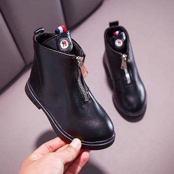 Черевики дитячі однотонні Fashion 34 Чорний (14150)