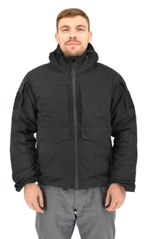 Зимова тактична куртка Eagle з підкладкою Omni-Heat та силіконовим утеплювачем Black 3XL