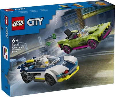 Конструктор Lego City Преследование маслкара на полицейской машине 60415