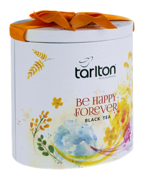 Чай черный крупнолистовой Тарлтон Be Happy Forever 100 г в жестяной банке