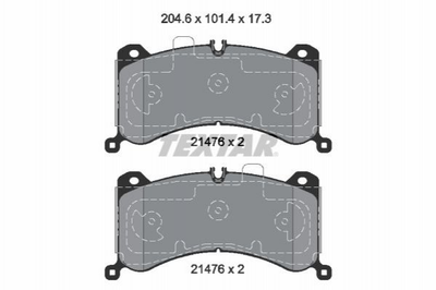 Тормозные колодки TEXTAR 2147601 4KE698151E, 4KE698151G, 4KE698151K