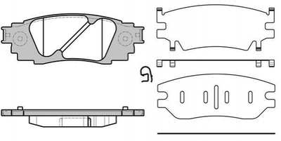 Гальмівні колодки ROADHOUSE 21636.10 Toyota C-HR; Lexus RX 044660E060, 0446648160, 446648160