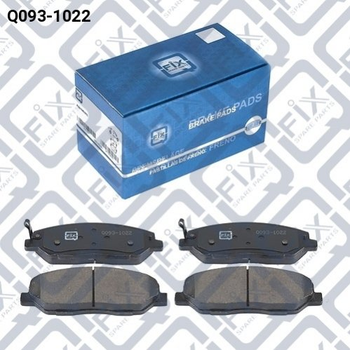 Тормозные колодки Q-fix Q0931022 Hyundai IX35, Santa Fe, I40; KIA Sportage, Carens; SsangYong Korando 581012SA70, 581014DU00, 581012WA70