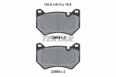 Тормозные колодки TEXTAR 2295801 Audi Q5 80A698151C