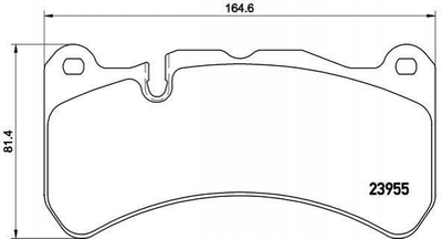 Тормозные колодки BREMBO P50092 0044205020, 0054203920, A0044205020