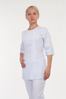 Медичний костюм 3222 (коттон, білий, р. 40-56) Хелслайф 52
