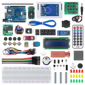 Учебный набор электроники Arduino Starter Kit Standard на базе Uno R3 CH340 в пластиковом контейнере (DIY)