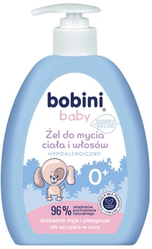 Гель для миття тіла та волосся Bobini Baby гіпоалергенний 300 мл (5900931034097)