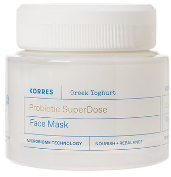 Maseczka do twarzy Korres Greek Youghurt probiotic super dose nawilżająca 100 ml (5203069106354)