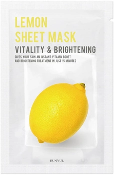 Маска тканинна Eunyul Sheet Mask освітлююча з лимоном 22 мл (8809435408564)