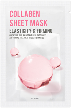 Маска тканинна Eunyul Sheet Mask Пружність та еластичність з колагеном 22 мл (8809435408533)